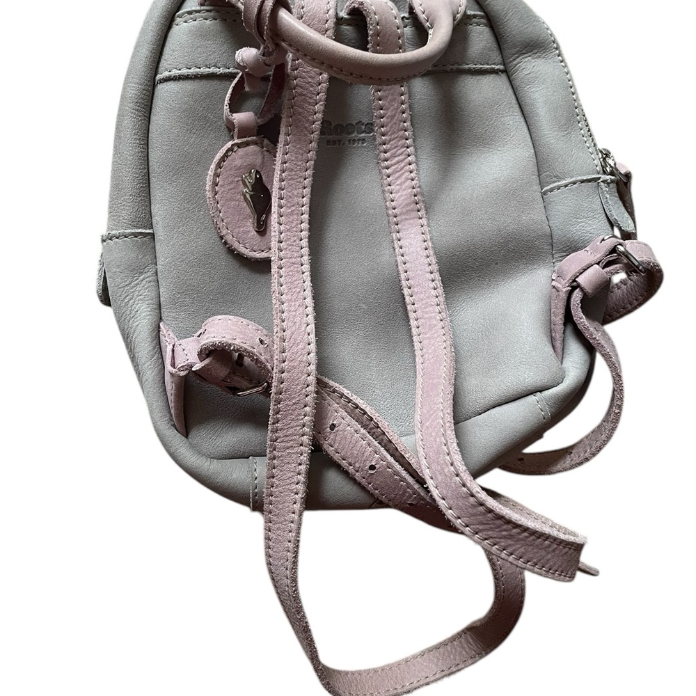 Roots Pastel Pink and Gray Women's Backpack - Picture 4 of 12